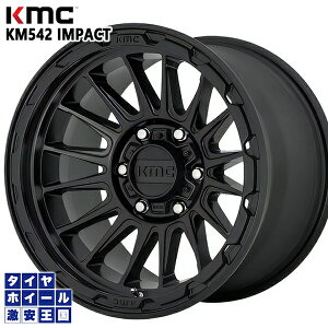 17C` 8.0J 5H114.3 +35 KMC KM542 IMPACT SATIN BLACK A~zC[Pi 1{ 4{ȏ㑗