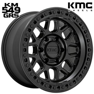 �y17�C���` 8.5J 6H139.7 +0�zKMC KM549 GRS / SATIN BLACK�i�T�e���u���b�N�j �A���~�z�C�[���P�i 1�{ 4�{�ȏ㑗������