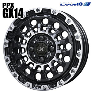 �y15�C���` 4.5J 4H100 +45�zKYOHO PPX GX14 �}�b�g�u���b�N�|���b�V�� �A���~�z�C�[���P�i 1�{ 4�{�ȏ㑗������