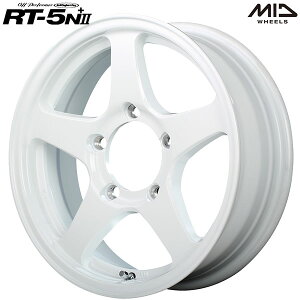 16インチ 5.5J 5H139.7 +22 MID オフパフォーマー RT-5N+2 ナチュラルホワイト2 アルミホイール単品 1本 4本以上送料無料