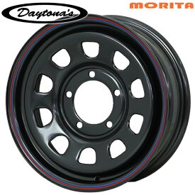 16インチ 5.5J 5H139.7 +20 MRT DAYTONA'S デイトナ'S ブラック スチールホイール単品 1本 4本以上送料無料