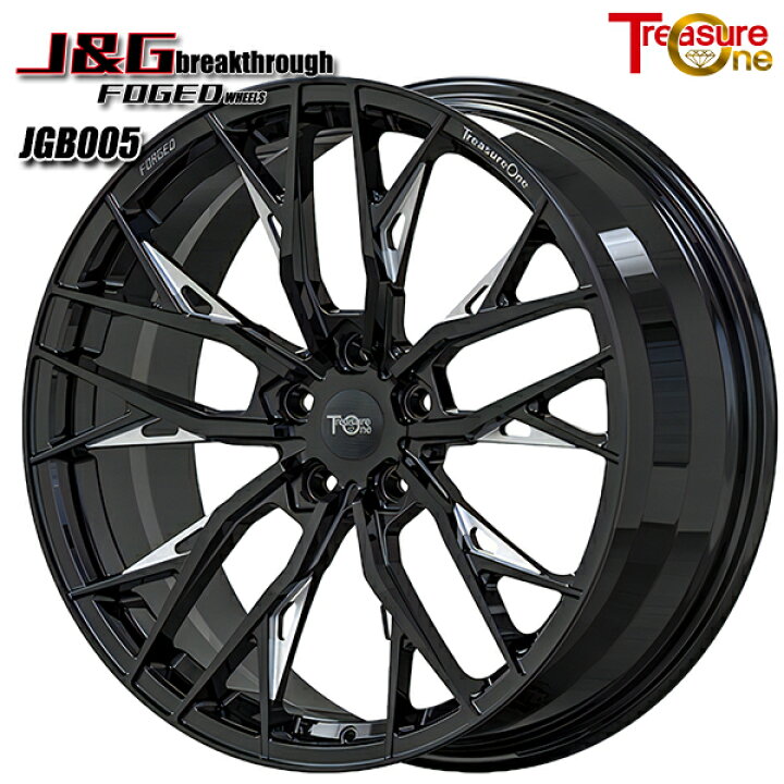 楽天市場】22インチ 9.0J 5H114.3 3〜40 トレジャーワン 鍛造 J&G 
