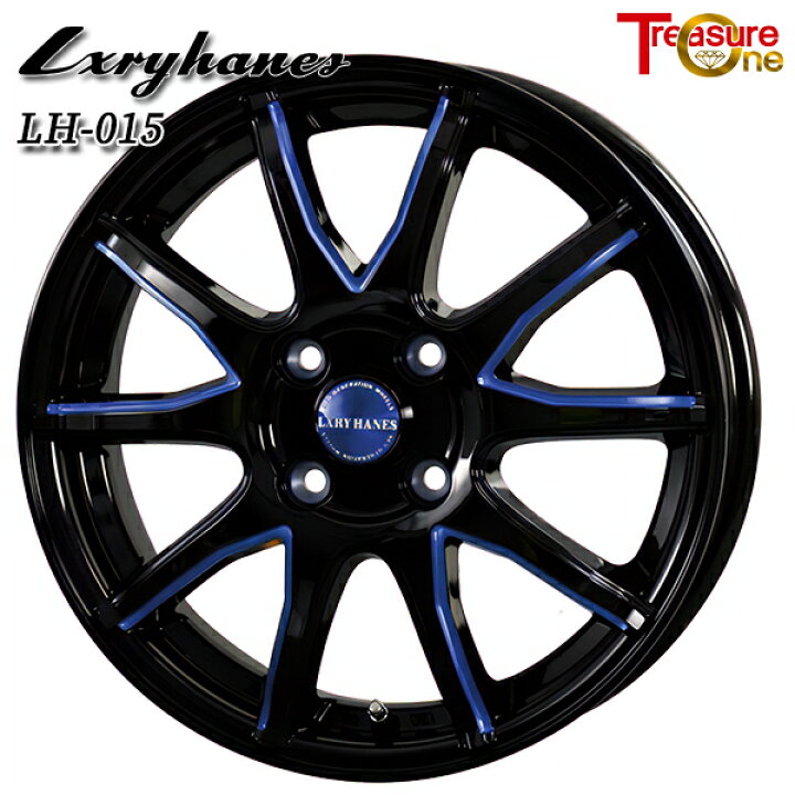 楽天市場】17インチ 7.0J 4H100 +45 トレジャーワン ラグジーヘインズ 