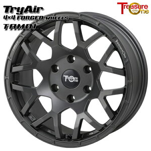 21インチ 9.0J 5H130 0〜33 トレジャーワン 鍛造 トライエアー TAM01 マットグレー アルミホイール単品 4本(1台分)送料無料 ■受注生産商品■