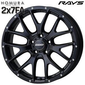 18インチ 7.5J 5H114.3 +38 RAYS レイズ ホムラ 2X7FA BOJ(セミグロスブラック) アルミホイール単品 1本 4本以上送料無料