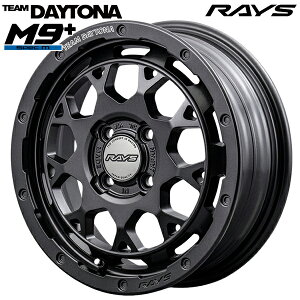 15インチ 5.0J 4H100 +47 RAYS レイズ チームデイトナ M9+ SPEC M AOJ (セミグロススーパーダークガンメタ) アルミホイール単品 4本(1台分)送料無料