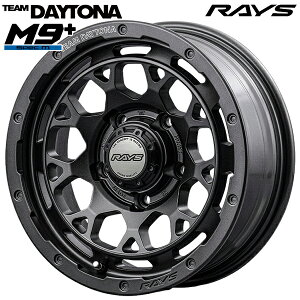 16インチ 6.0J 5H139.7 -5 RAYS レイズ チームデイトナ M9+ SPEC M AOJ (セミグロススーパーダークガンメタ) アルミホイール単品 4本(1台分)送料無料
