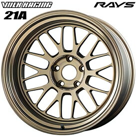 18インチ 10.0J 5H114.3 -15 RAYS ボルクレーシング 21A ブロンズ(アルマイト)(BR) 【アルミホイール単品】 4本（1台分）送料無料