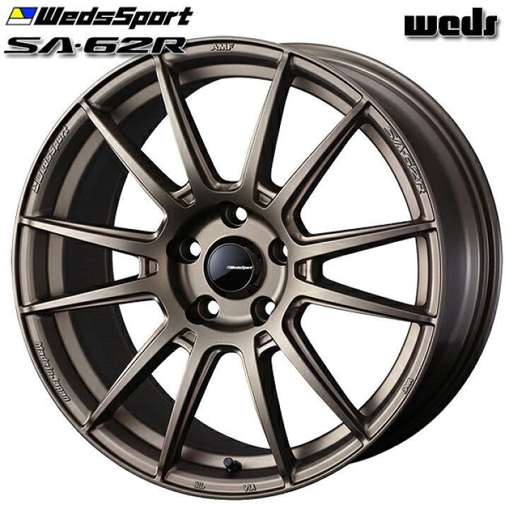 楽天市場】17インチ 7.5J 5H100 +48 Weds ウェッズスポーツ SA62R EJ 