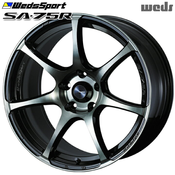 楽天市場】18インチ 7.5J 5H114.3 +35 Weds ウェッズスポーツ SA75R 