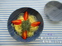 軽量　藍ストライプ 煮物鉢 17cm 【 happy collection 日本製 美濃焼 アウトレット込 ボウル ボール プレート 中鉢 】