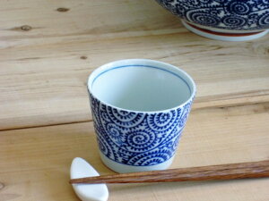 古染 タコ唐草 そば猪口 200cc ざるそば アウトレット品込 和食器 ソバ猪口 美濃焼