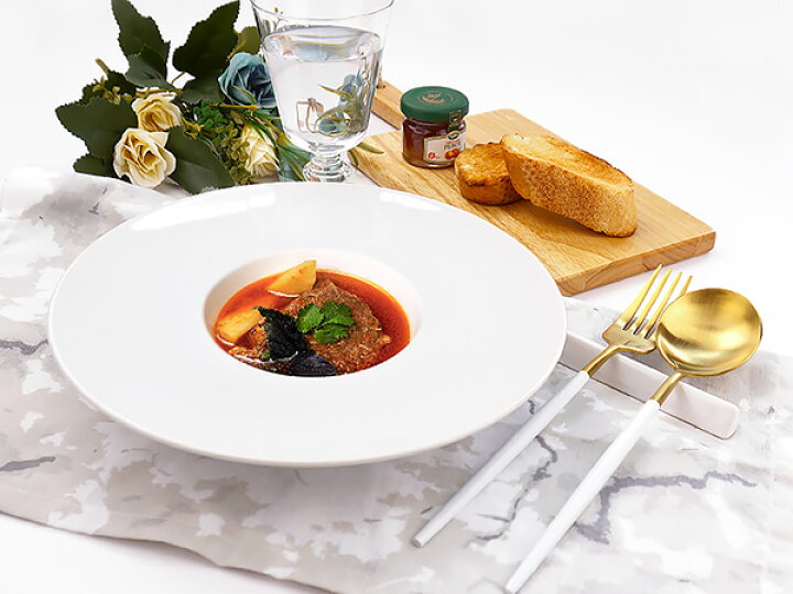 楽天市場】洋食器 平型 24cm リム スープ皿 中皿 白い食器 日本製 美濃 