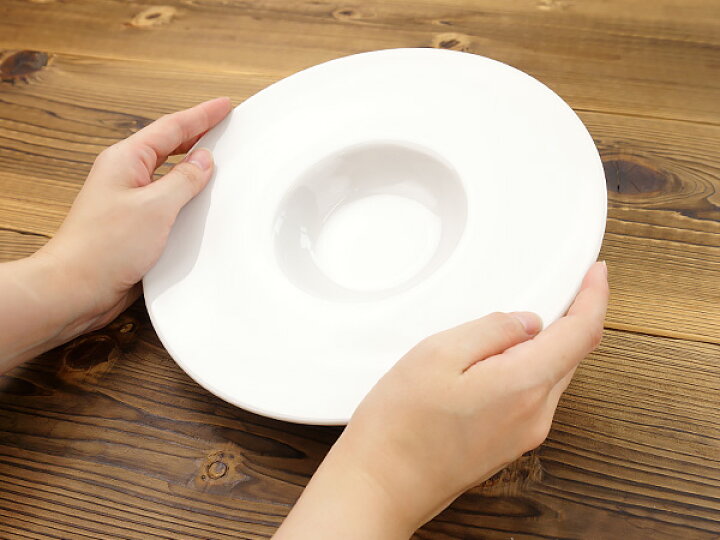 楽天市場】洋食器 平型 24cm リム スープ皿 中皿 白い食器 日本製 美濃 