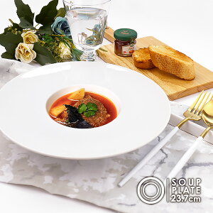 洋食器 平型 リム スープ皿 中皿 24cm 白い食器 日本製 美濃焼 陶器 カネスズ kanesuzu 皿 ワイドリム 平型スープ皿 プレート スープディッシュ ホテル食器 カフェ食器 レストラン食器 高級 おし