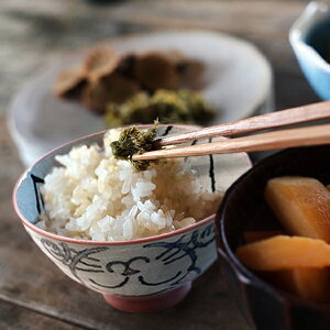 クレヨン 猫 茶碗 中平 11.6cm 日本製 美濃焼 陶器 大人 茶わん 和食器 飯碗 おしゃれ かわいい ごはん茶碗 ピンク ペア茶碗 ペアあり 夫婦茶碗