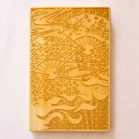 【ポイント10倍】檜御朱印帳 木花佐久夜毘売命（このはなさくやひめ / コノハナサクヤヒメ）｜桜 日本の神様 ご利益 大判 富士山 浅間大社 木製 高級 ひのき 香り 癒し 和柄 御朱印帳 日本製 京都の職人の手作り