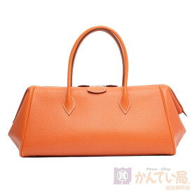 【HERMES】エルメス パリボンベイ40 □J 2006年製 エプソン オレンジ系 ハンドバッグ レザー レディース 【中古】USED-A 【9356】 質屋かんてい局仙台卸町店 楽天市場店