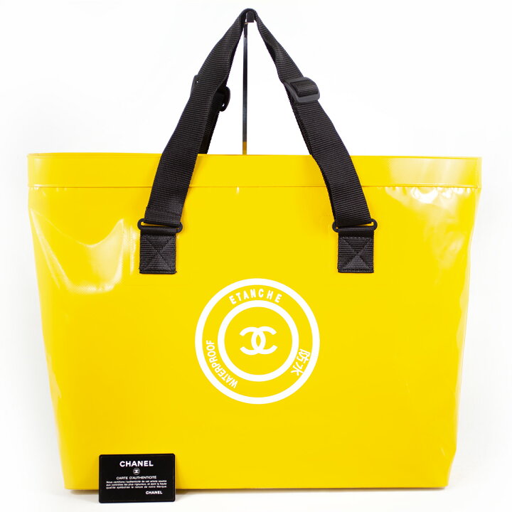 楽天市場】【CHANEL】シャネル ETANCHE ビニール トートバッグ 防水  
