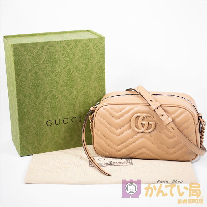 楽天市場】【GUCCI 】グッチ GGマーモント キルティング ショルダー  