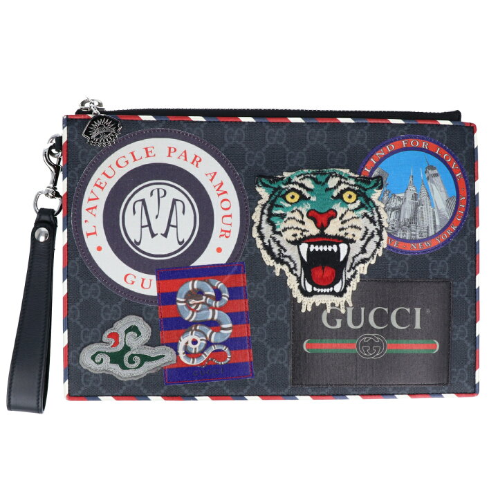 楽天市場】【GUCCI 】グッチ ナイトクーリエ GGスプリーム クラッチ 