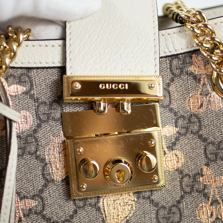 楽天市場】【GUCCI 】グッチ パドロック スモール ベリー トートバッグ 