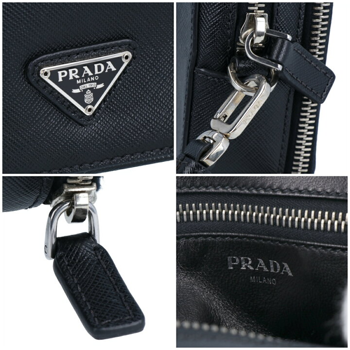 楽天市場】【PRADA】プラダ サフィアーノ クラッチバッグ VR0052 