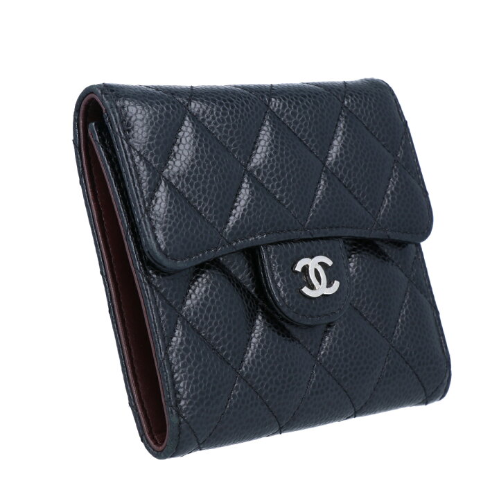 楽天市場】【CHANEL】シャネル マトラッセ 三つ折り財布 キャビア 