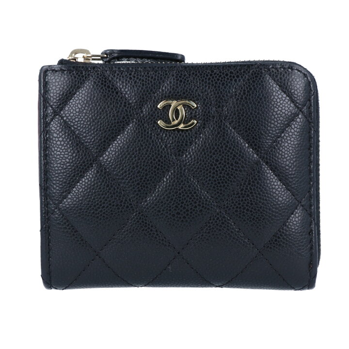 楽天市場】【CHANEL】シャネル マトラッセ キャビアスキン L字 