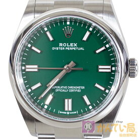 【ROLEX】ロレックス オイスターパーペチュアル36 126000 SSステンレススチール ランダムシリアル 新ギャラ 2021年頃 36mm 緑文字盤 グリーン文字盤 自動巻き オートマ メンズ 腕時計【中古】USED-A 【9304】質屋かんてい局仙台卸町 楽天市場店