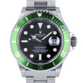 【ROLEX】ロレックス サブマリーナー デイト グリーンサブ 16610LV Z番 2006年製 ステンレススチール SS 40mm 黒文字盤 ブラック文字盤 自動巻き オートマ メンズ 腕時計 時計 【中古】 USED-SA 【9304】 質屋かんてい局仙台卸町店 楽天市場店