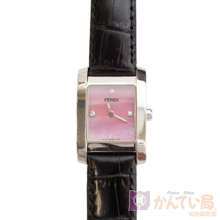 楽天市場】【FENDI】フェンディ ピンクシェルダイヤ付腕時計 7000L  