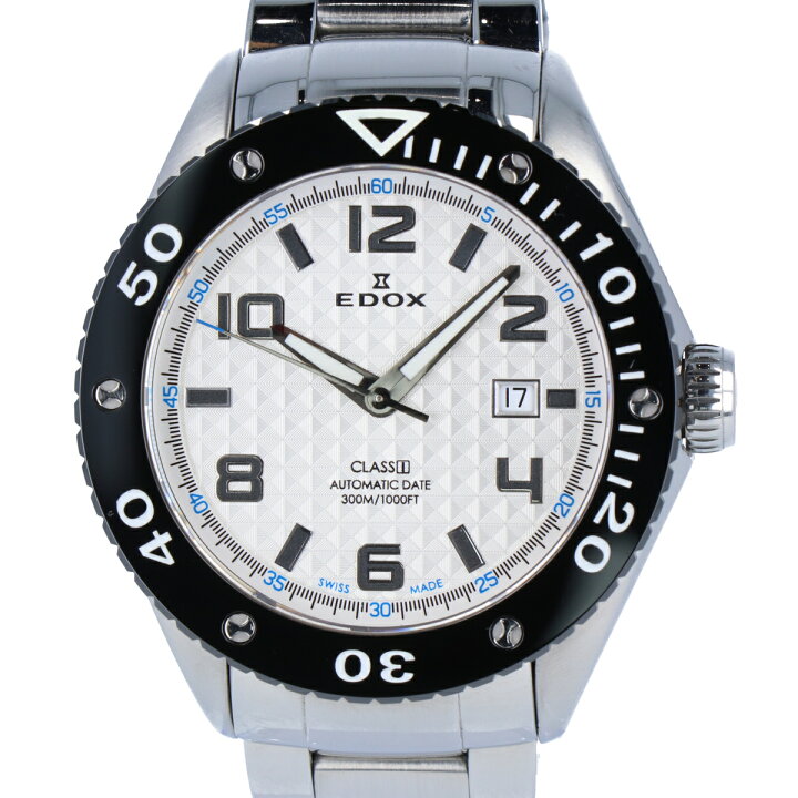 楽天市場】【EDOX】 エドックス クラスワン 80079 シルバー文字盤 SS 