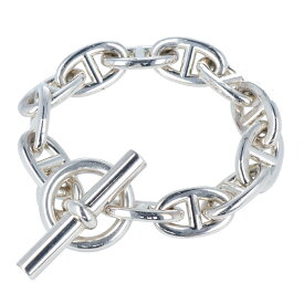【HERMES】エルメス シェーヌダンクルTGM ブレスレット 12コマ シルバー SV925 113.6g 18cm アクセサリー レディース メンズ ユニセックス 【中古】 USED-B 【9304】 質屋かんてい局仙台卸町店 楽天市場店