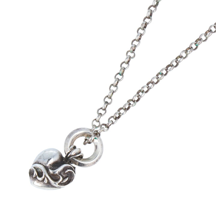 楽天市場】【Chrome Hearts】クロムハーツ ハートチャーム ネックレス 