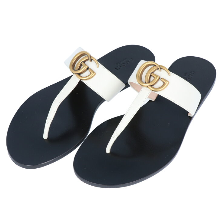 楽天市場】【GUCCI】グッチ GGマーモント サンダル スリッポン size:37  