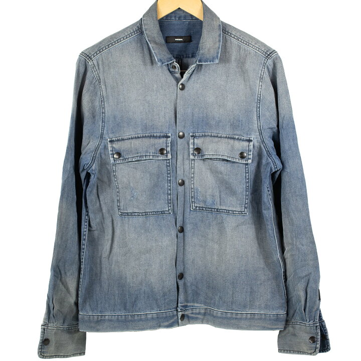 楽天市場】【DIESEL】ディーゼル デニムジャケット ジップ スナップ 