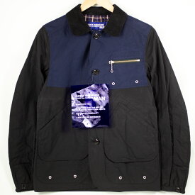 【JUNYA WATANABE COMME des GARCONS MAN 】 ジュンヤワタナベ・コムデギャルソン・マン ハンティングジャケット WI-J023 ネイビー ブラック バイカラー 紺 黒 タグ付き ジャケット アウター メンズ 【中古品】 USED-SA 【9356】 質屋かんてい局仙台卸町店 楽天市場店