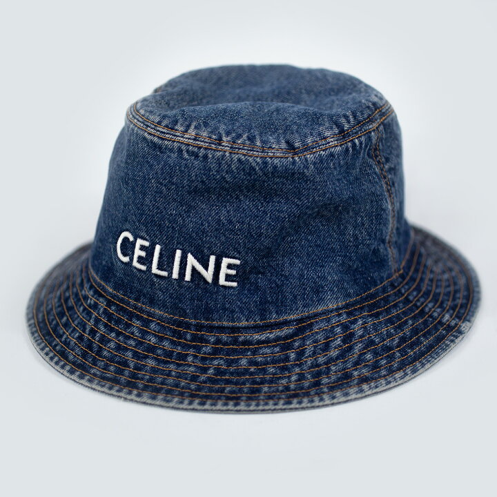 楽天市場】【CELINE】セリーヌ バケットハット デニム インディゴ 