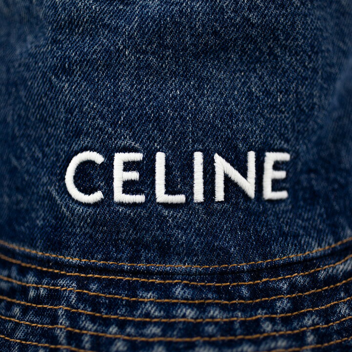 楽天市場】【CELINE】セリーヌ バケットハット デニム インディゴ 