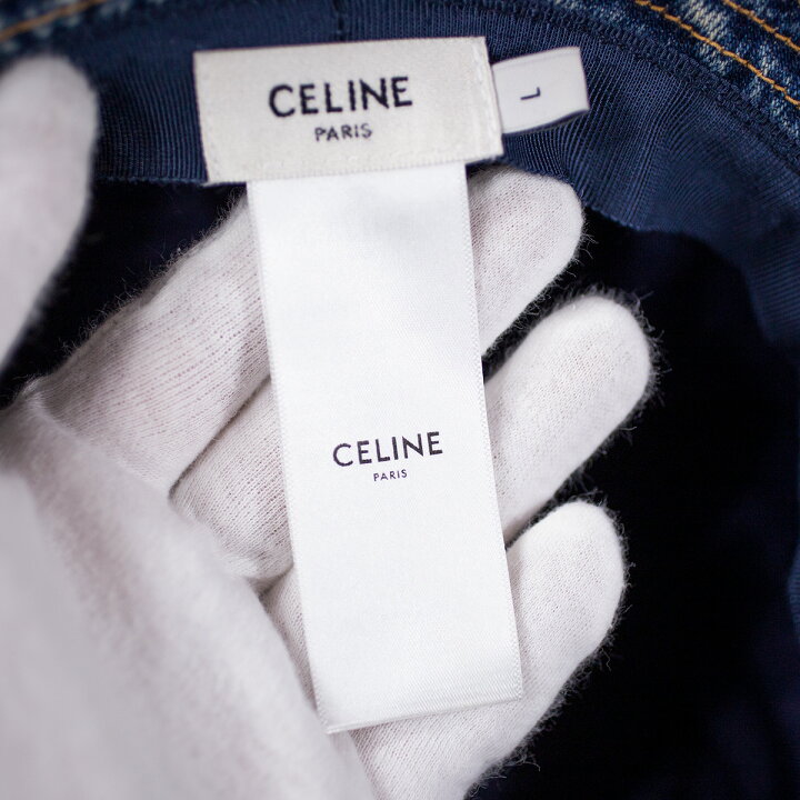 楽天市場】【CELINE】セリーヌ バケットハット デニム インディゴ 