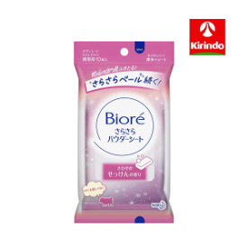 花王 ビオレ さらさらパウダーシート 清潔感あふれるせっけんの香り 携帯用 10枚入 ※パッケージリニューアルに伴い画像と異なるパッケージの場合がございます。ご了承下さいませ。