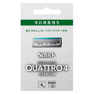 シック・ジャパン シック クアトロ4 チタニウム 替刃 8コ入