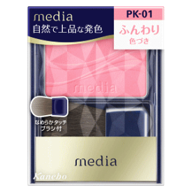 カネボウ化粧品 メディア ブライトアップチークS PK-01 2.8g