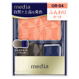 カネボウ化粧品 メディア ブライトアップチークS OR-04 2.8g