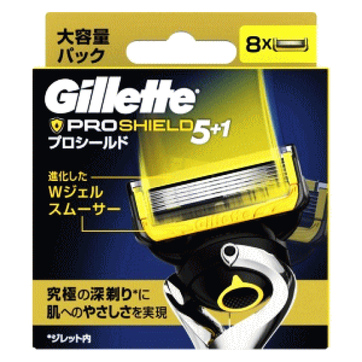 楽天市場 P G ジレット プロシールド フレックスボール搭載 替刃 8個入 キリン堂通販shop
