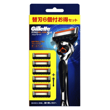 楽天市場】【送料無料】ジレット プログライド 5+1 フレックス