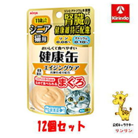 【12個セット】アイシア 健康缶パウチ シニア猫用 エイジングケア 40g×12個
