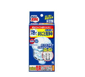 小林製薬 かんたん洗浄丸 泡でまるごと洗浄中 30g×3包