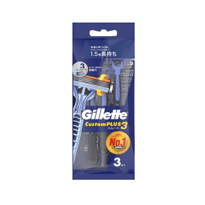 P&G ジレット カスタムプラス3 スムース 男性用使い捨てカミソリ 6本入